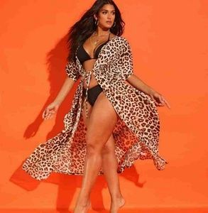 NWT Debshop leopard print outwear robe kimono